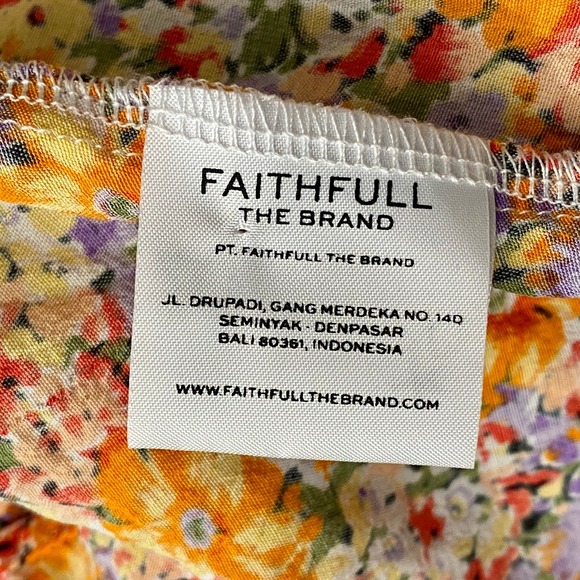 FAITHFULL THE BRAND Iris Meja Floral Mini Babydoll Dress Shay Mitchell Ditsy 2 - Picture 7 of 9